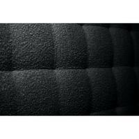 KOPFTEIL gepolstert - Gesteppt – schwarzer Bouclé-Stoff - 90 cm - Beige/Schwarz, Karton/Holz (90/120/10cm) - Sommeil de Plomb