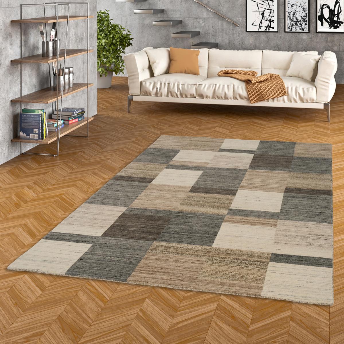NATUR WOLLE TEPPICH GABBEH ESTA - Naturfarben, Textil (90/160cm) - Pergamon