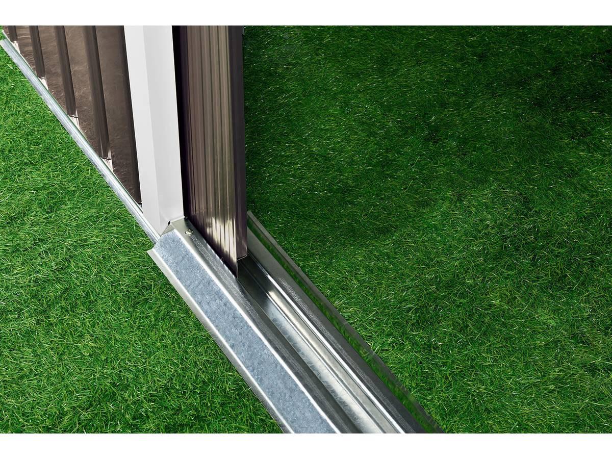 METALL-GARTENHAUS dallas Taupe - Taupe, Metall (340/210/436cm) - Habitat Garten