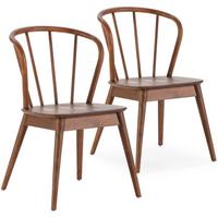 STUHL 2er-Set Brisa Walnussfarbe, Massivholz - Walnussfarben, Holz (47/83/59cm) - VS Venta-stock