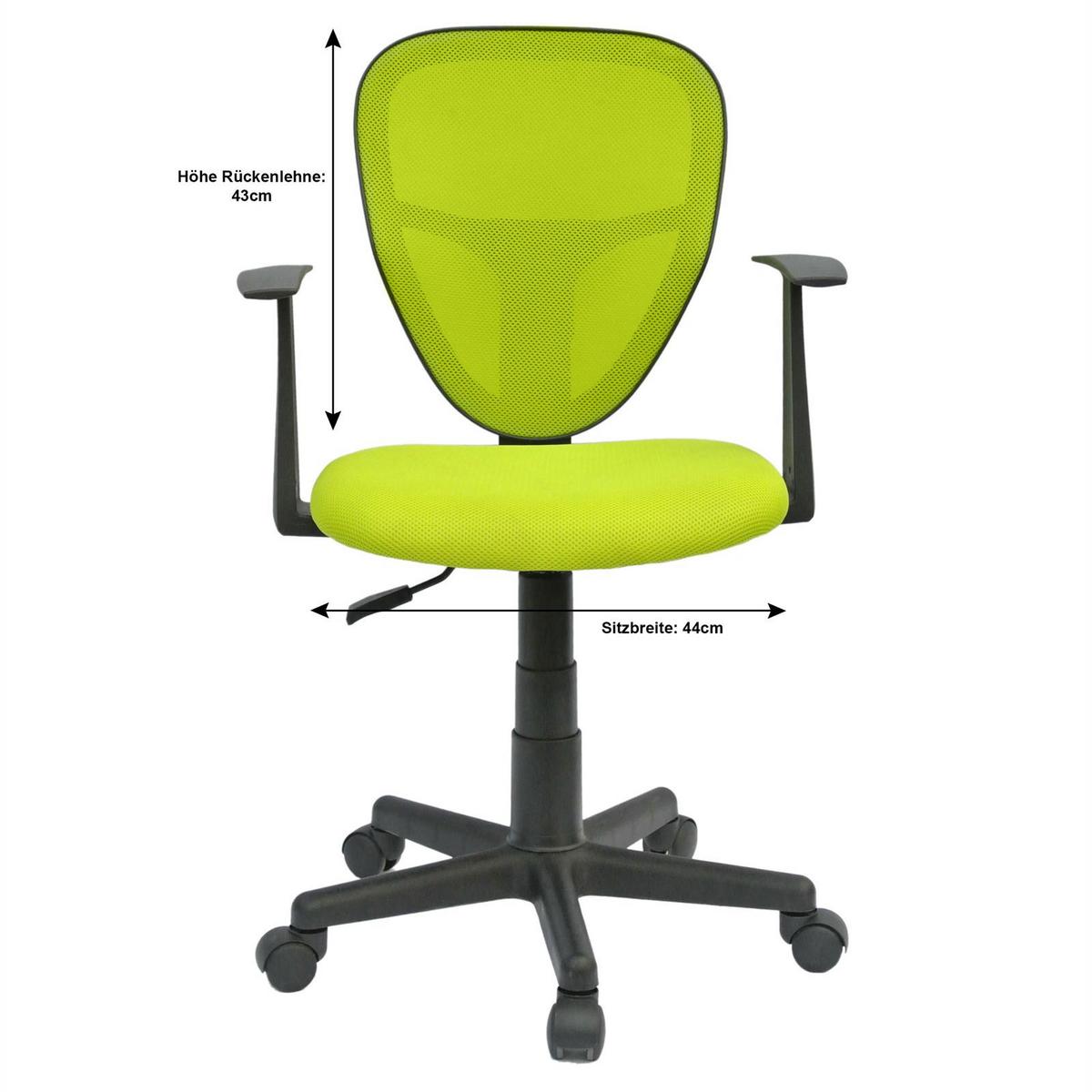 KINDERDREHSTUHL STUDIO - Grün, Textil (53/92/52cm) - IDIMEX