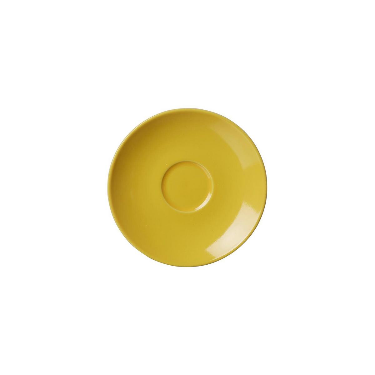 ESPRESSOTASSEN UND -UNTERTASSEN Doppio Gelb 80 ml 6er Set - Gelb, Keramik (12/7/12cm) - Ritzenhoff Breker