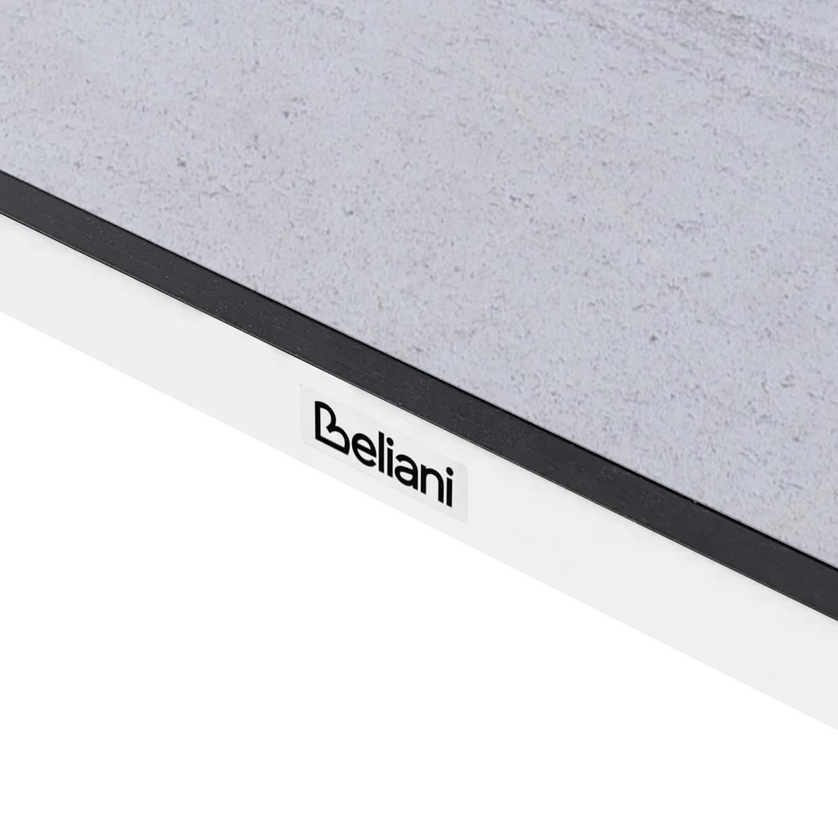 GARTENTISCH 180/90 cm Steinoptik Travertinoptik Tolentino - Beige, Kunststoff (180/90/75cm) - Beliani
