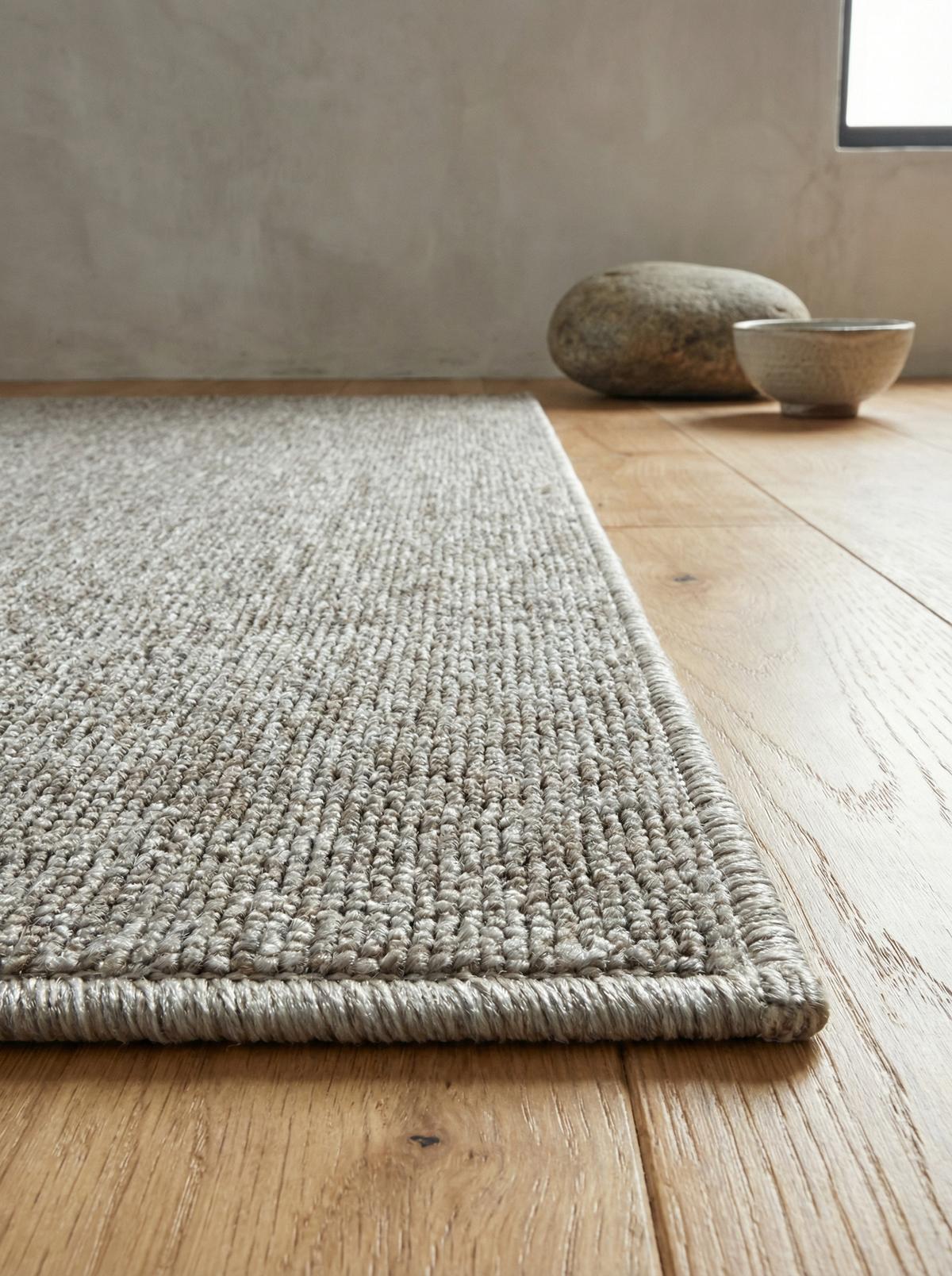KURZFLORTEPPICH AMMER, einfarbig, Beige, 60 x 100 cm - Beige, Textil (100/60cm) - KADIMA DESIGN