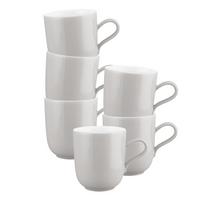 HENKELBECHER Liberty Pure Colors New Grey 400 ml 6er Set - Grau, Keramik (0.4L) - Seltmann Weiden