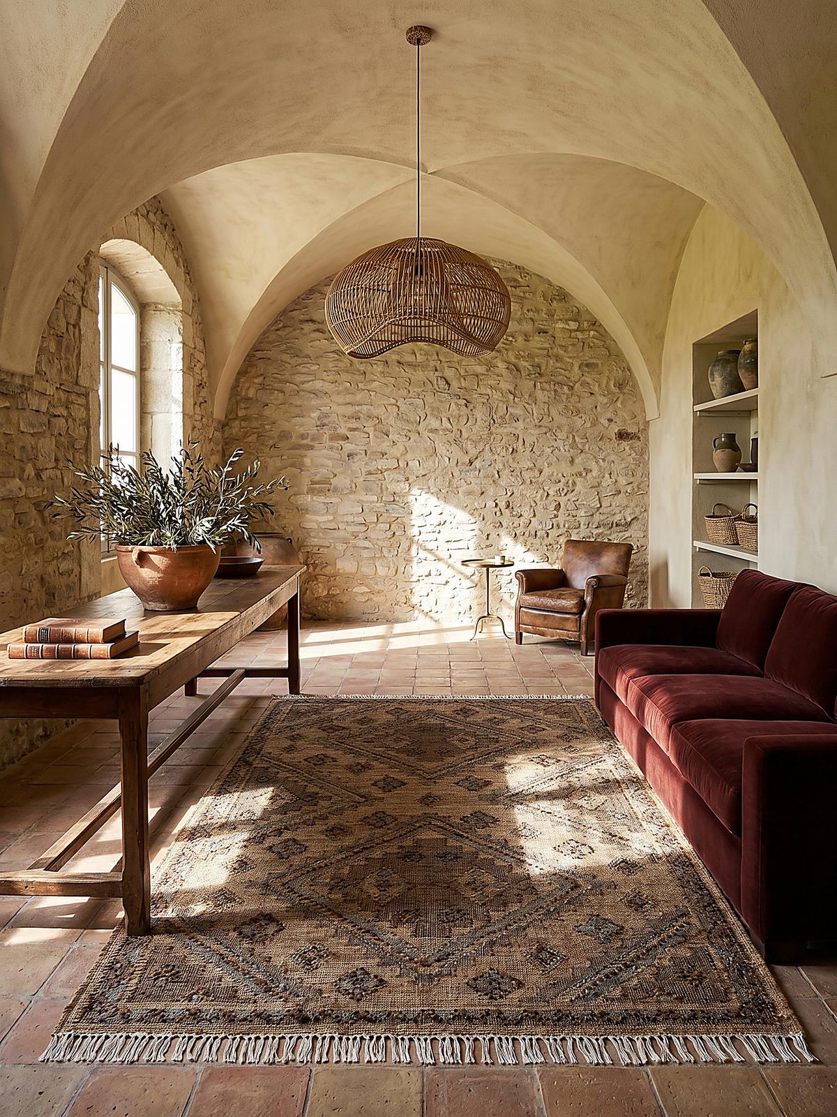 JUTETEPPICH handgewebt BERMEO, im Vintage-Stil, Natur, 140 x 200 cm - Beige, Textil (200/140cm) - KADIMA DESIGN