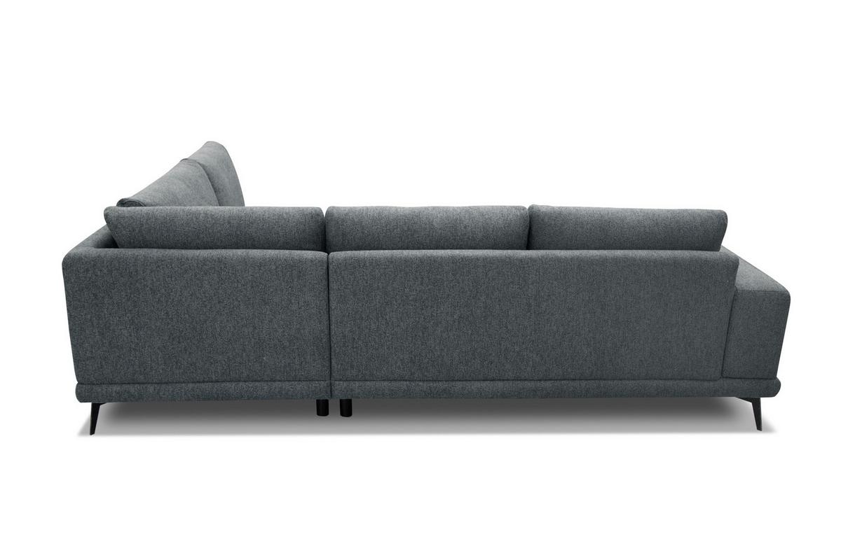 ECKSOFA MEDIOLANE 5-Sitzer, dunkelgrau - Dunkelgrau, Holzwerkstoff/Textil (282/219cm) - Wozimo