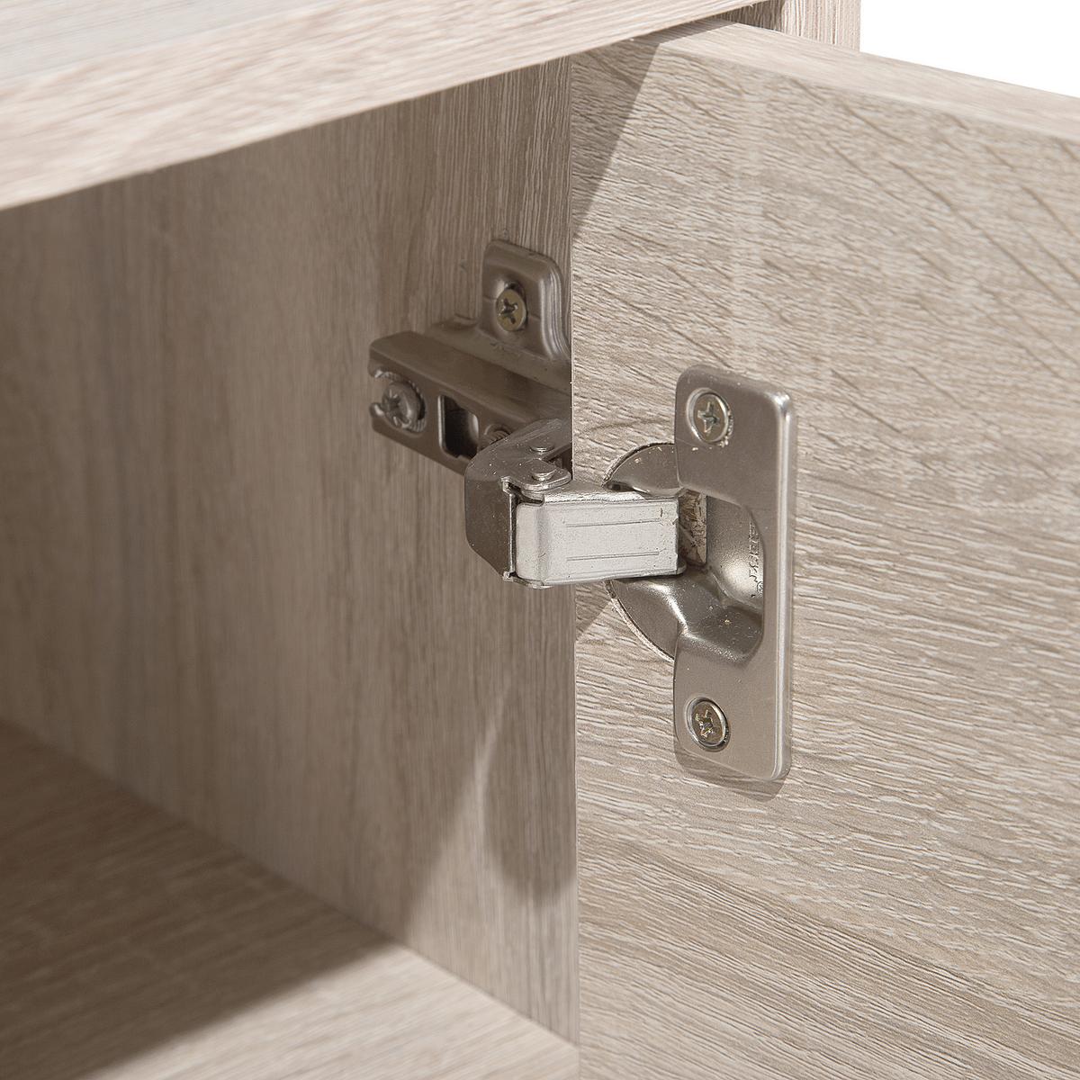 TV-MÖBEL Hellbraun, Grau, Dunkelbraun BILLINGS 40/180/60 cm - Hellbraun, Holzwerkstoff (180/60/40cm) - Beliani