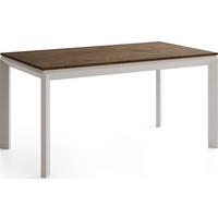 ESSTISCH Elan rechteckig ausziehbar verlängerbar mit Schwarzen Metallbeinen, Eiche Braun Rustikal 160-250/90/76 cm - Kaschmir/Alteiche, Holzwerkstoff/Metall (90/250/76cm) - WFL GROUP