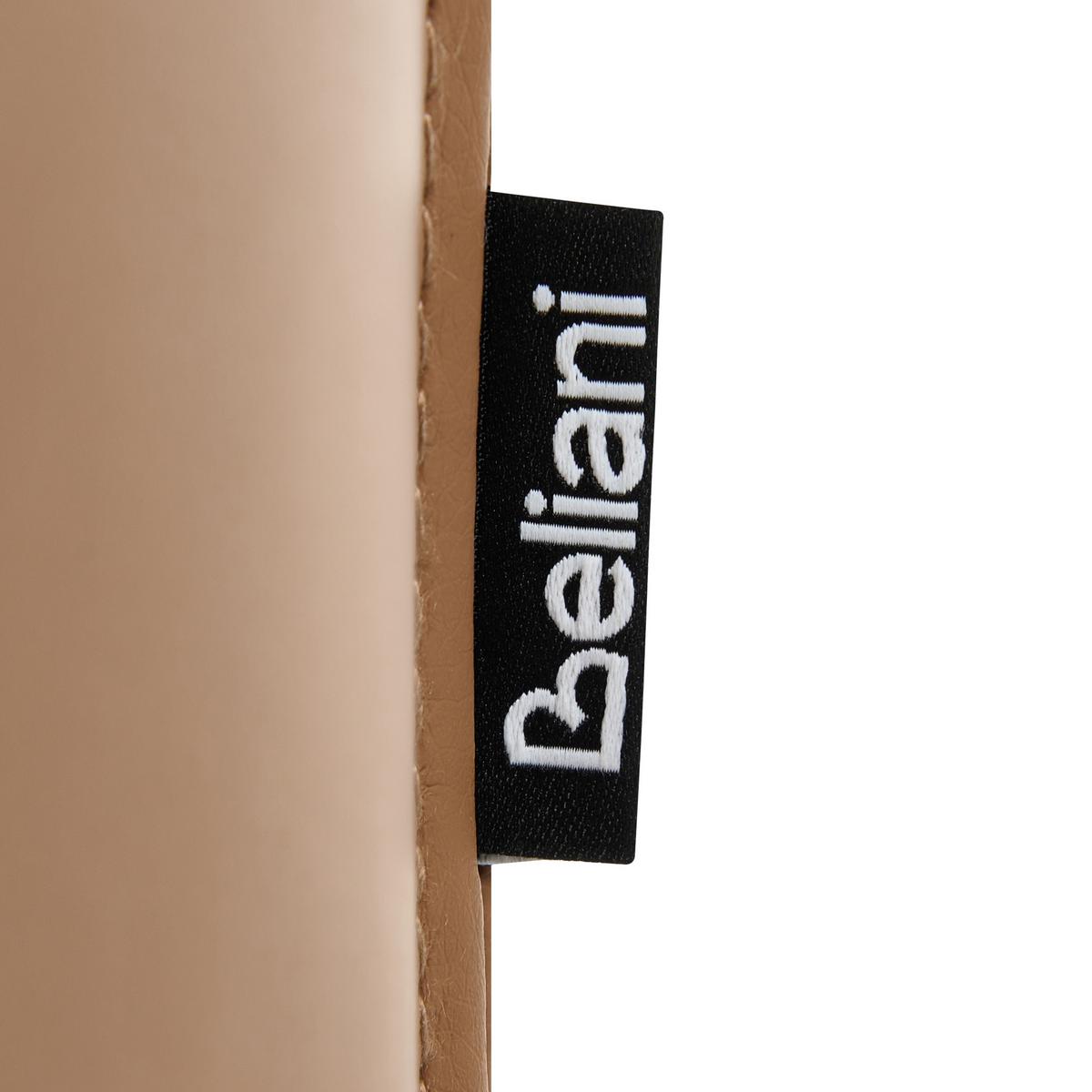 DREHSESSEL Stoff Beige Tranum - Beige/Schwarz, Textil/Metall (85/74/78cm) - Beliani
