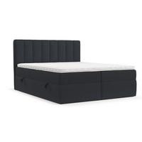 BOXBETT Bari 140/200 cm Anthrazit im Riva Stoff - Anthrazit, Holz/Holzwerkstoff (140/200cm) - AltaBeds