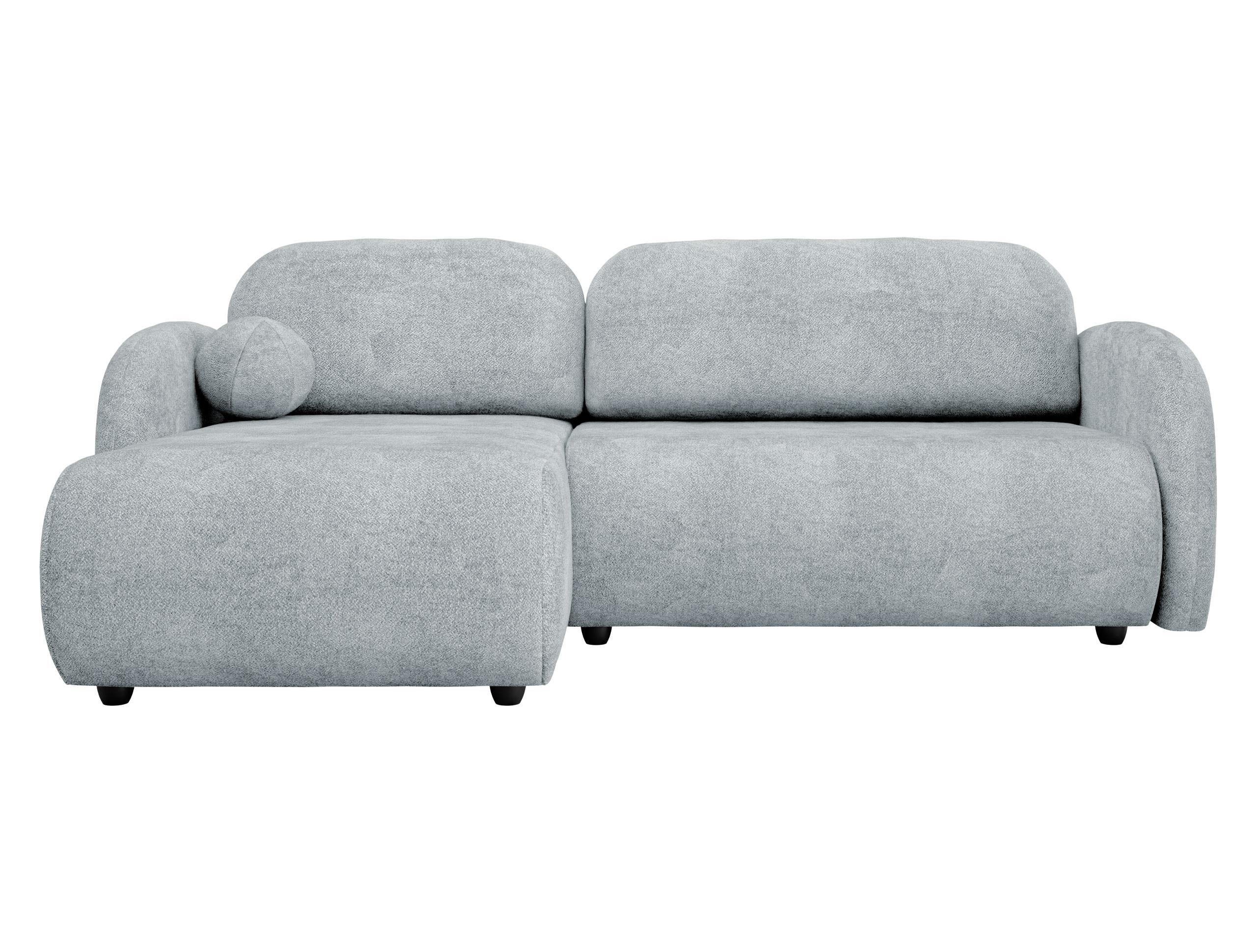 ECKSOFA Dream L - Hellgrau/Schwarz, Holz/Kunststoff (233/160cm) - MIRJAN24