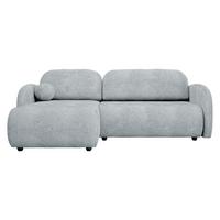 ECKSOFA Dream L - Hellgrau/Schwarz, Holz/Kunststoff (233/160cm) - MIRJAN24