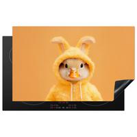 HERDABDECKPLATTE Osterhase - Kostüm - Ente Induktionsmatte 83x51 cm - Gelb, Kunststoff (83/51.5/0.2cm) - MuchoWow