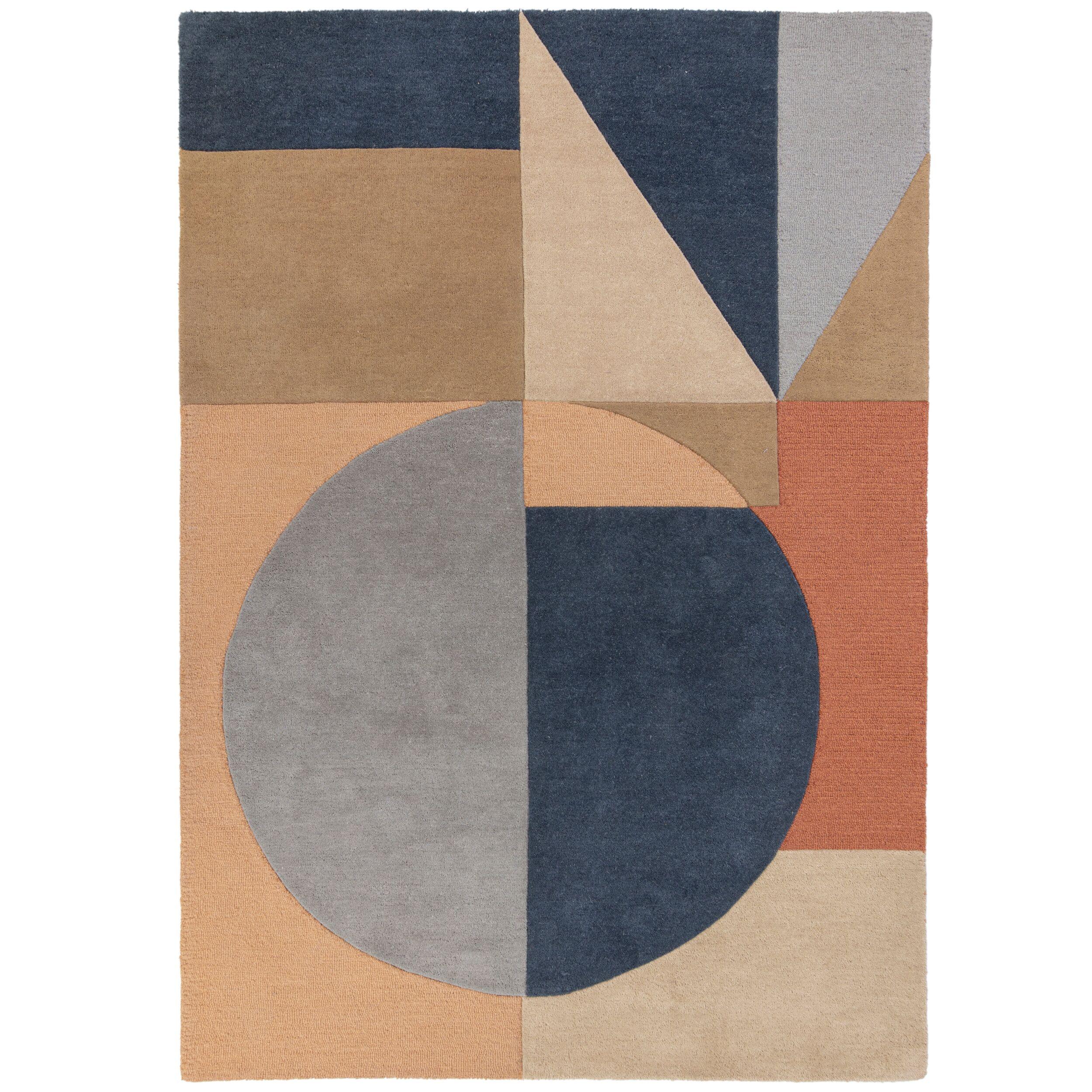 WOLLTEPPICH Geo-Design, mehrfarbig DEBEN COLE, Multi 160x230 cm - Multicolor, Textil (230/160cm) - KADIMA DESIGN