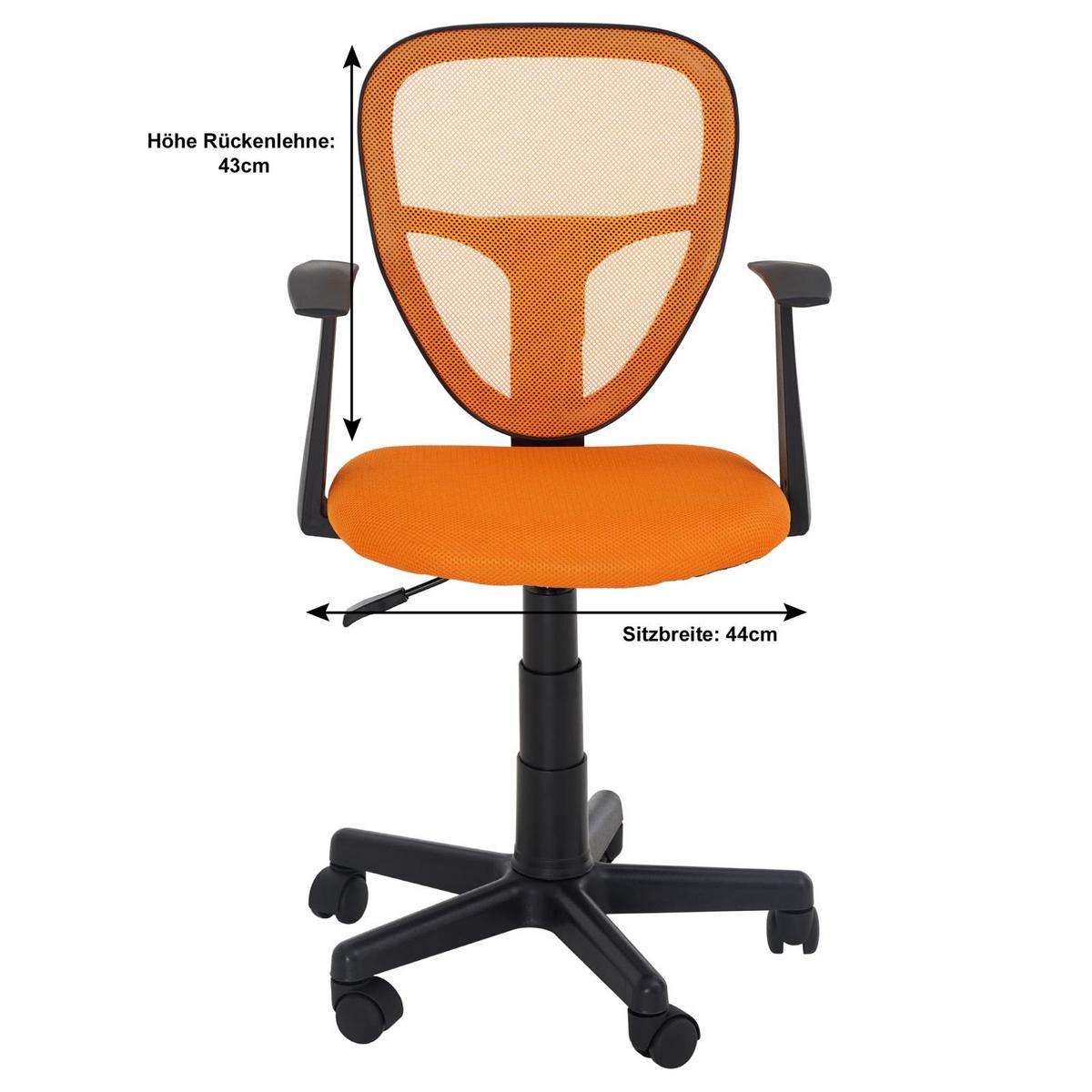 KINDERDREHSTUHL STUDIO - Orange, Textil (53/92/52cm) - IDIMEX