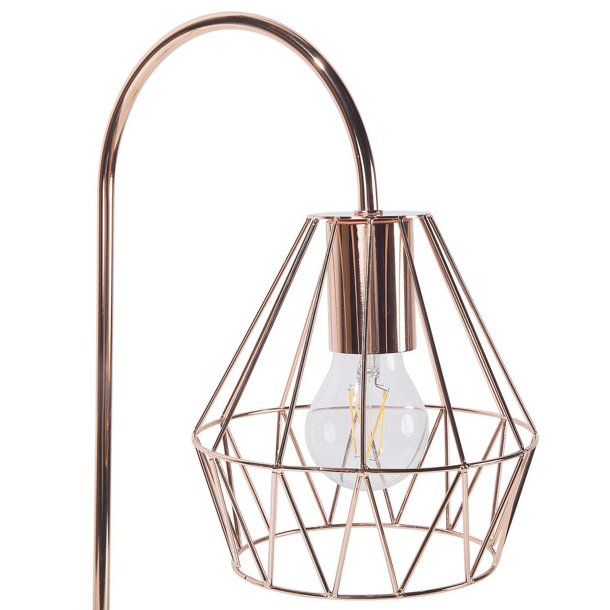 TISCHLAMPE Mooni 35/17/50 cm - Kupferfarben, Metall (35/17/50cm) - Beliani