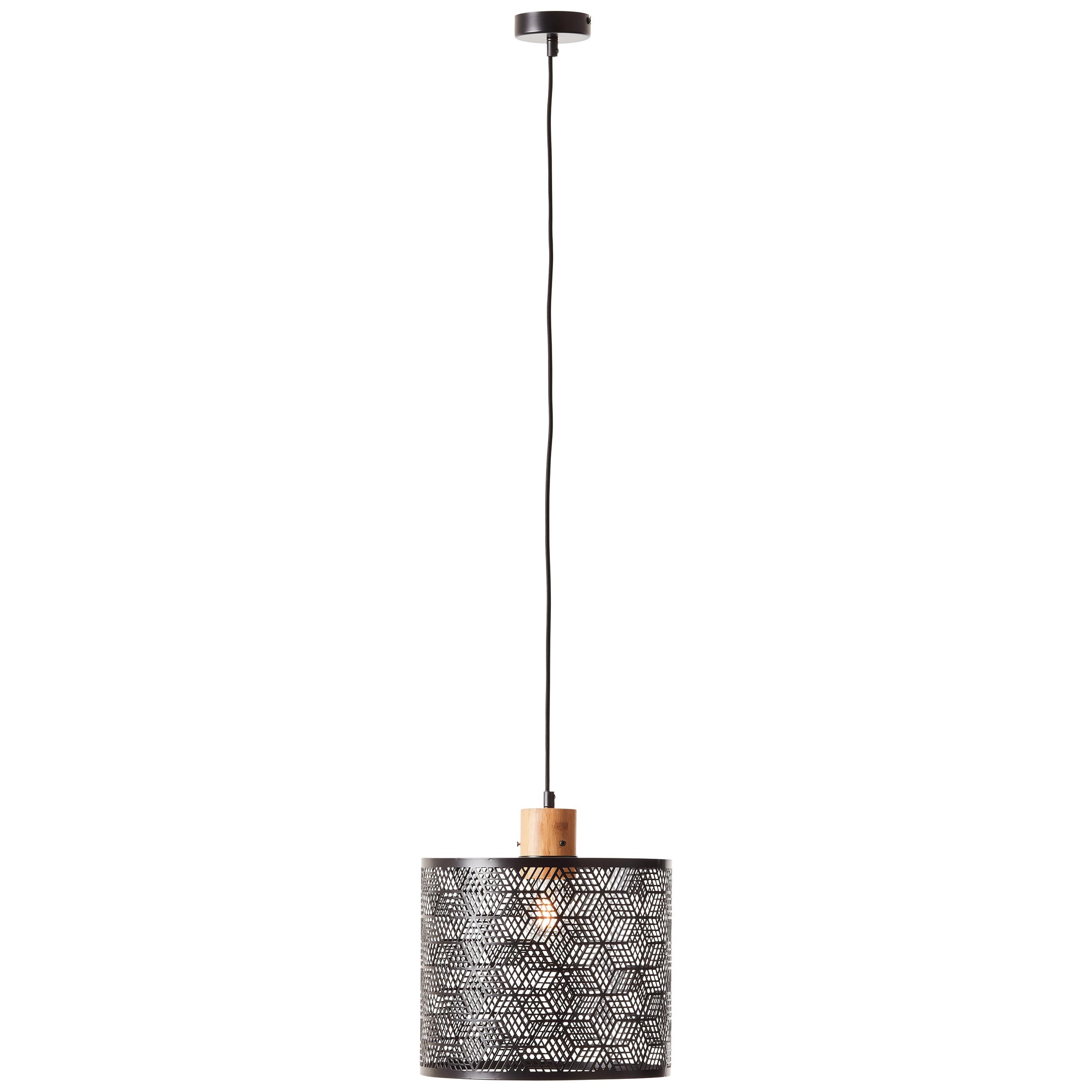 PENDELLEUCHTE Santy 99395/76 - Schwarz, Metall (29/29/120cm) - Brilliant
