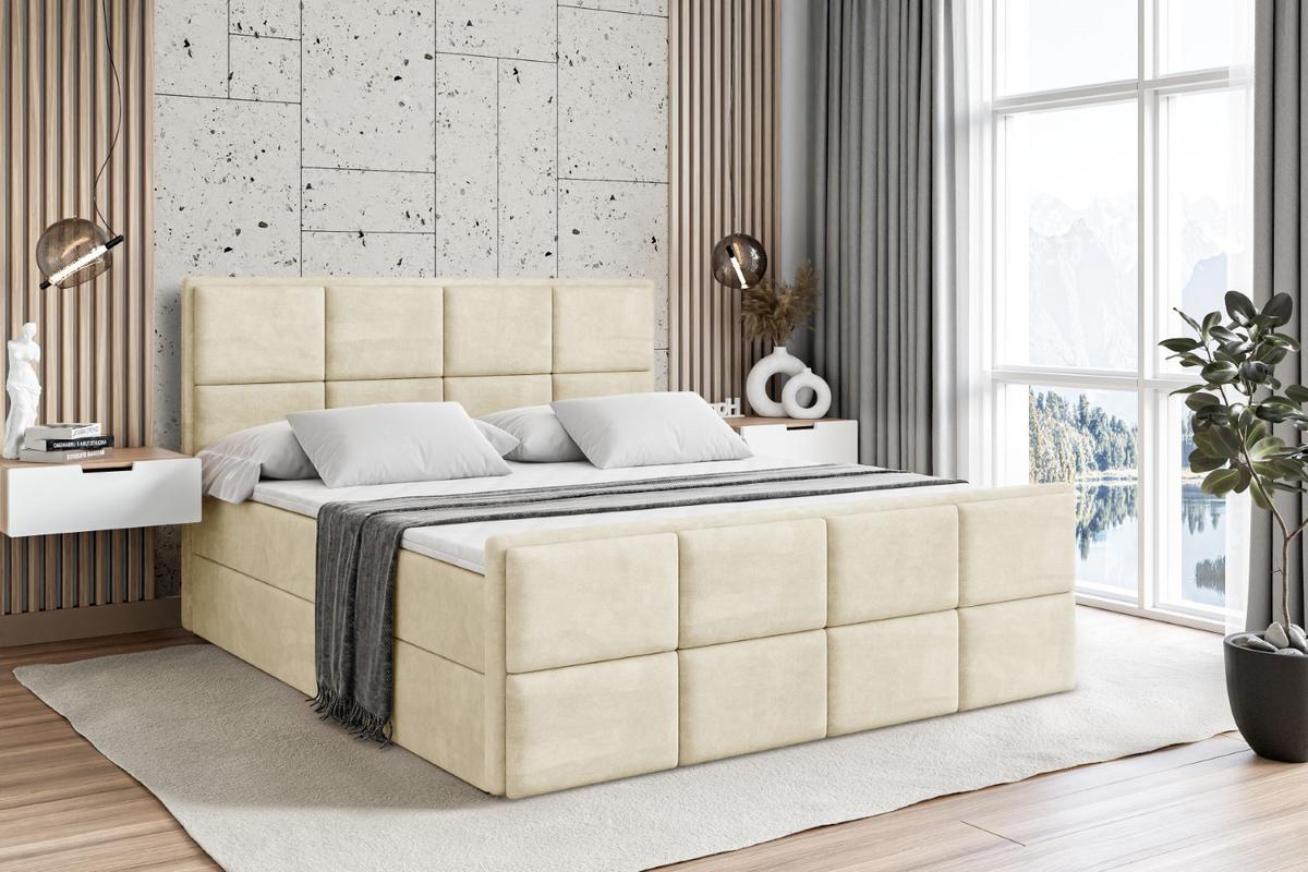 BOXBETT NOVA-Z - 200 x 200 - H4 - Beige - Beige, Holzwerkstoff (200/200cm) - ALTDECOR