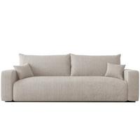 SOFA mit Schlaffunktion, Beige - Beige, Holzwerkstoff (246/79/93cm) - Idohome