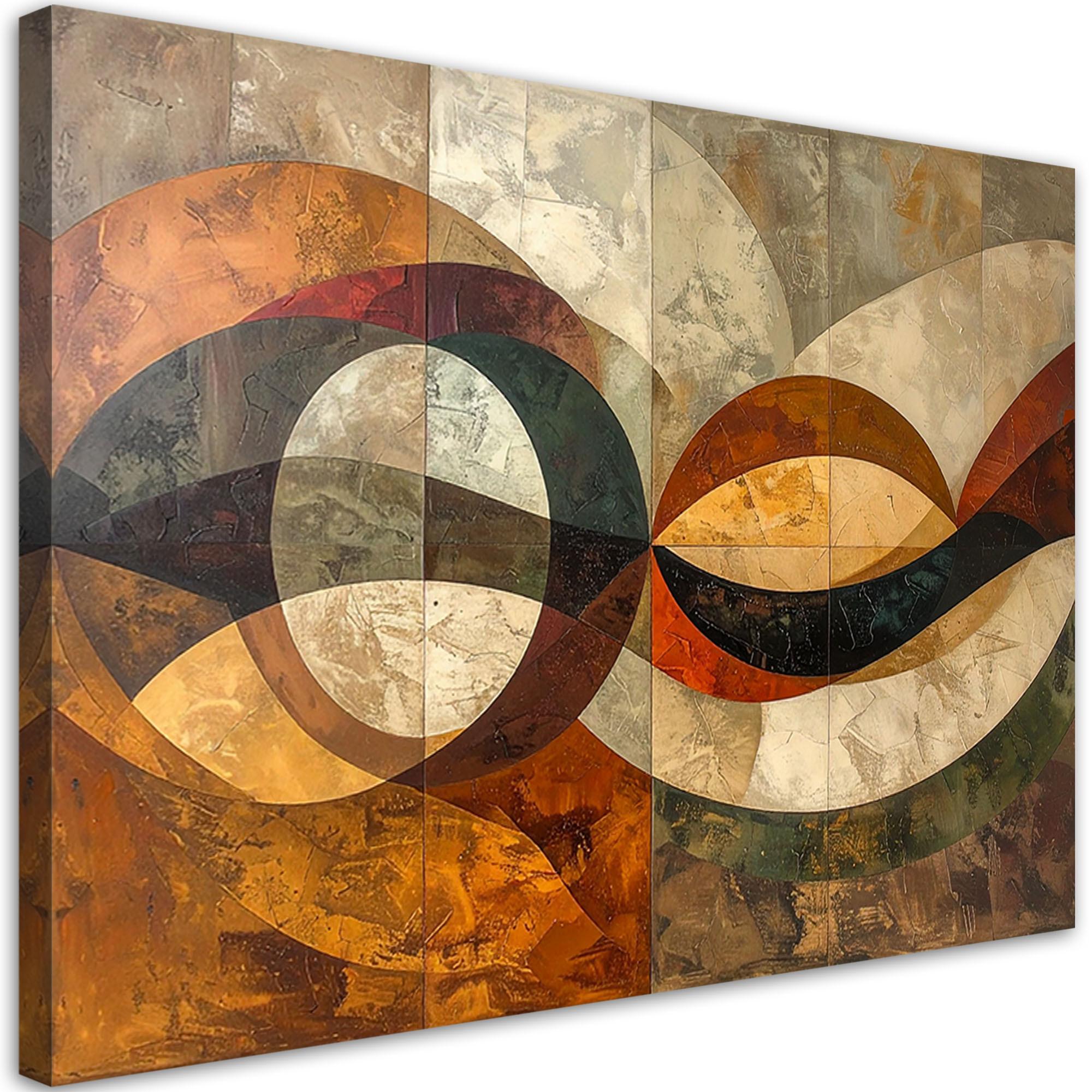 LEINWANDBILD Abstraktion 60x40cm - Braun, Textil (60/40cm) - Feeby