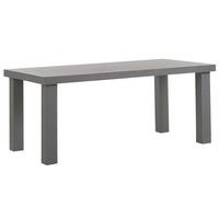 GARTENTISCH Beton grau matt 180/90 cm Taranto - Grau, Stein (180/90/76cm) - Beliani