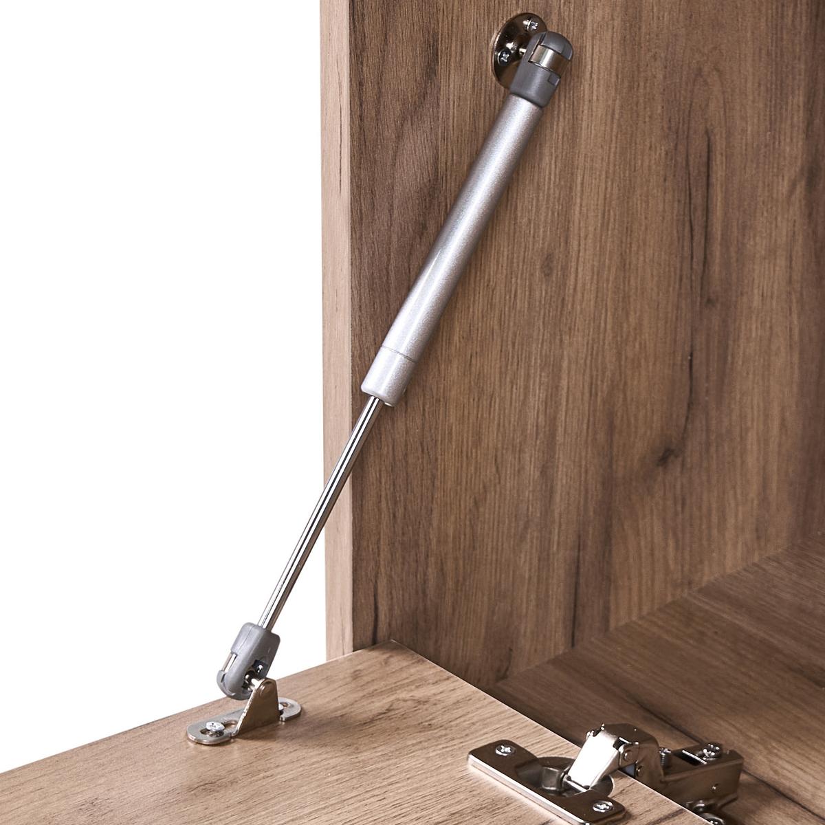 KLEIDERSCHRANK Hellbraun Quesnel - Hellbraun/Braun, Holzwerkstoff (100/190/35cm) - Beliani