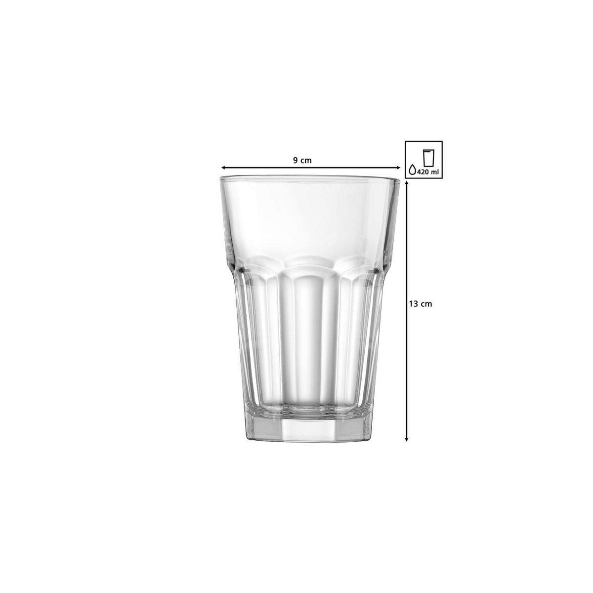 LONGDRINKGLÄSER Riad transparent 420 ml 6er Set - Transparent, Glas (0.42L) - Ritzenhoff Breker