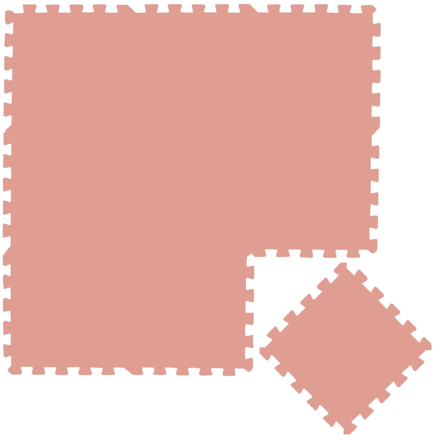 SPIELMATTE ab Null - 90 cm Baby Puzzlematte Rosa - Rosa, Kunststoff (30/30cm) - Littletom