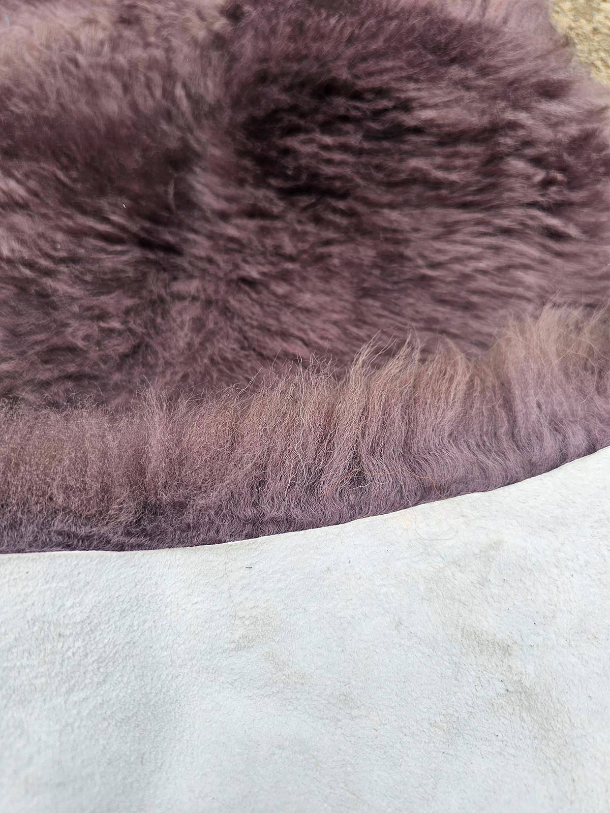SCHAFFELL Natur Mauve Grau Lila Weich & Dicht ca. 130 cm - Lila/Mauve, Fell (70/130cm) - Provellus