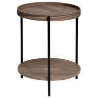BEISTELLTISCH Dunkelbraun Lander - Braun, Holzwerkstoff (49/49/54cm) - Beliani