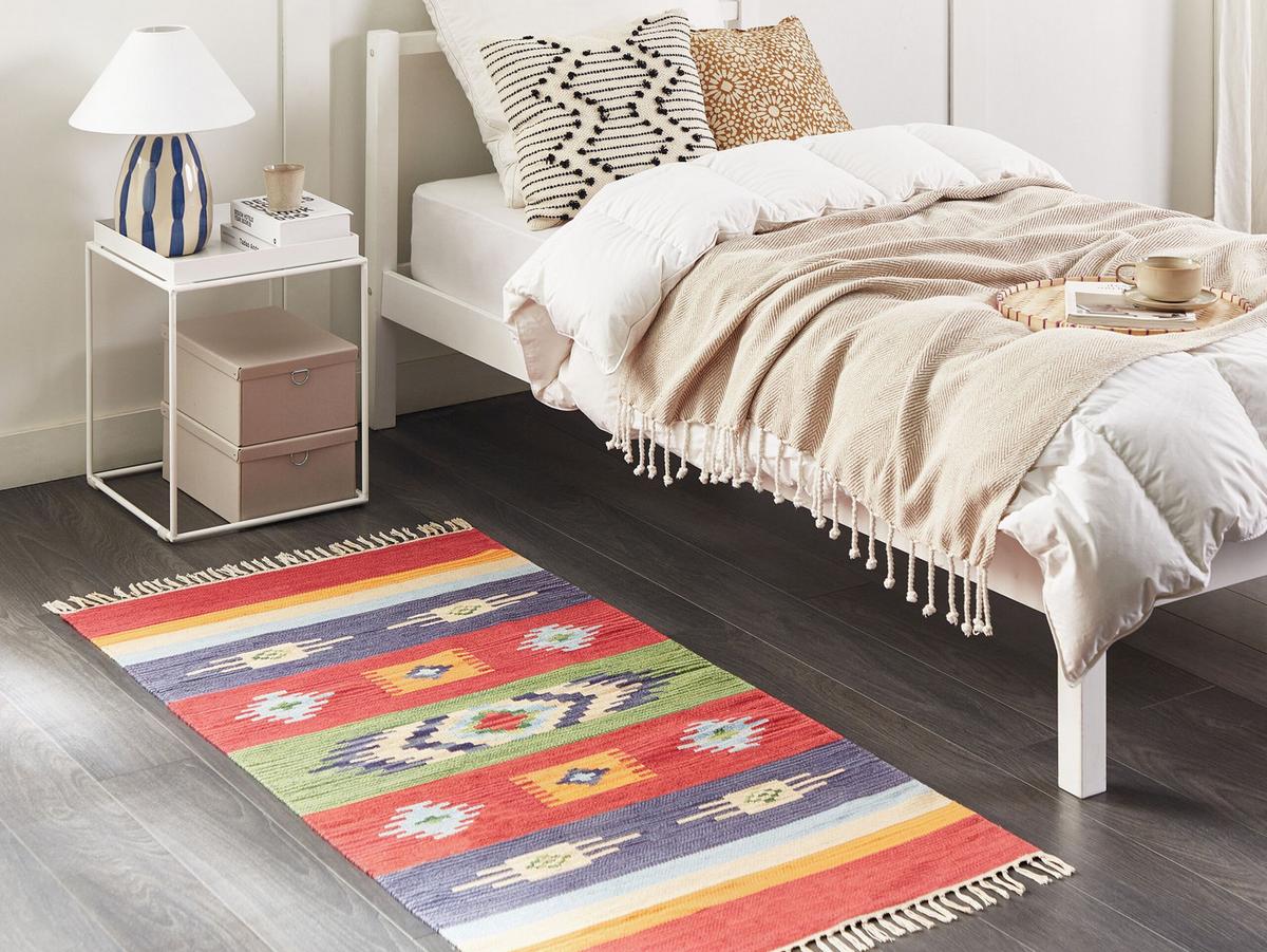 KELIM-TEPPICH Kamaris 150/80 cm - Multicolor, Textil (80/150cm) - Beliani