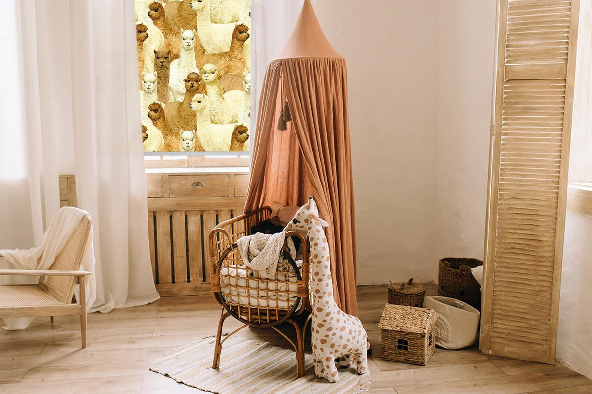 INNENROLLO - Fensterrollo - Rollo - 90x180 cm - Alpakaherde - Braun, Kunststoff (90/180/0.5cm) - TULUP