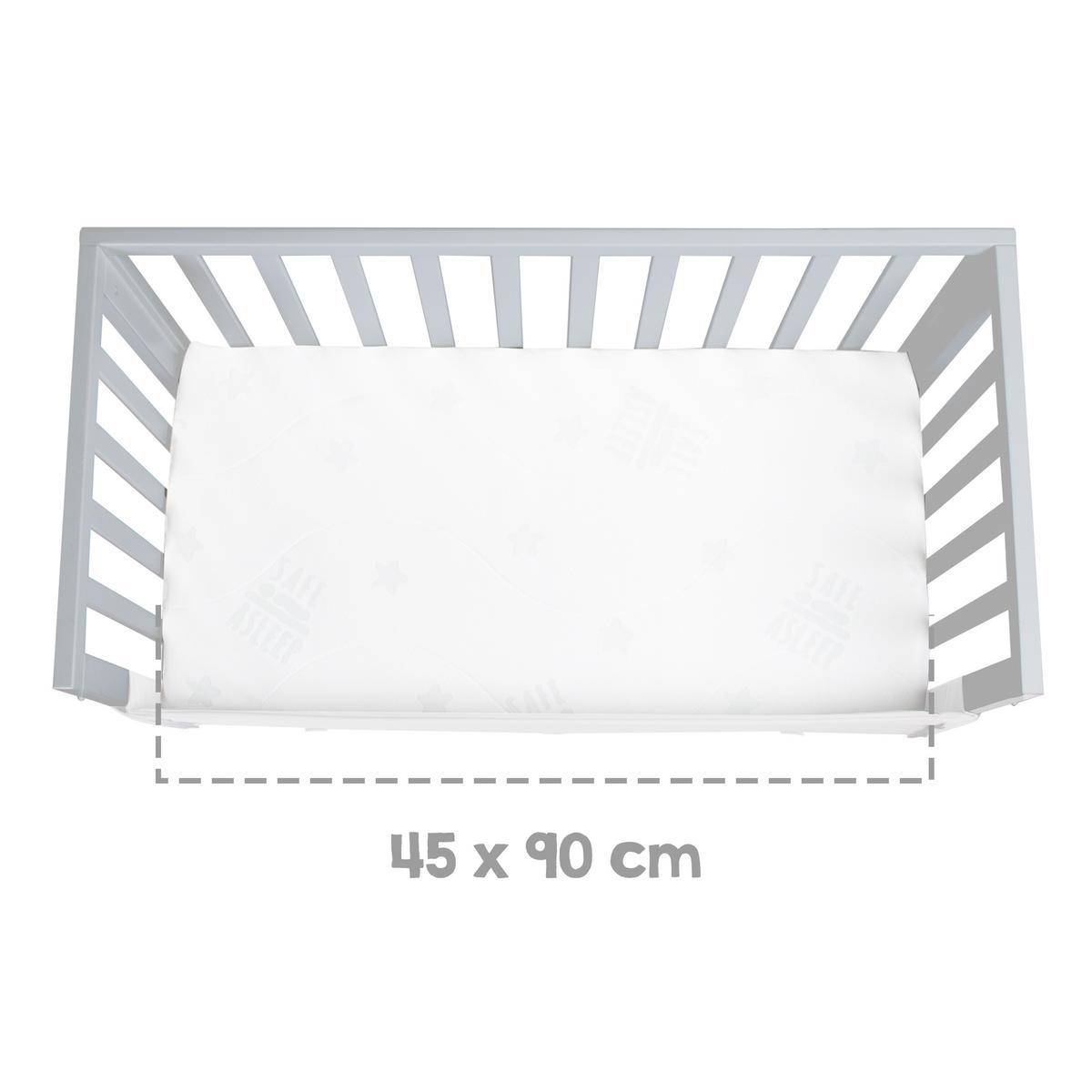 BEISTELLBETT 3in1 Set 90 x 45 cm - Taupe/Hellgrau, Holzwerkstoff (45/90cm) - Roba