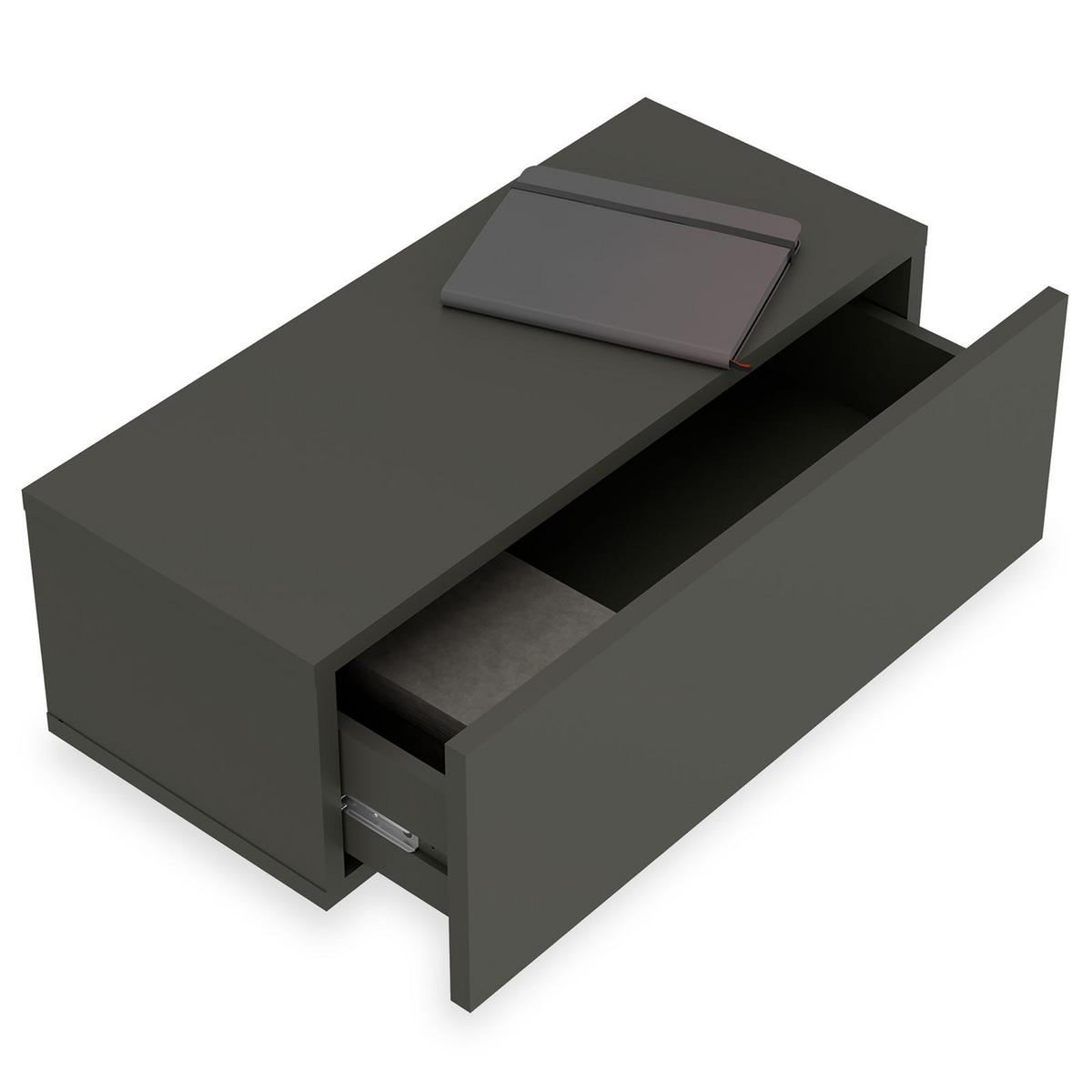 HÄNGENDER NACHTTISCH NANI - Grau, Holzwerkstoff (60/21/27cm) - IDIMEX