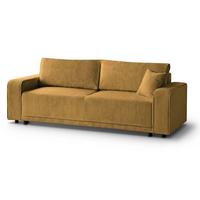 SCHLAFSOFA Primo 3-sitzer Gelb - Gelb, Textil (250/90/96cm) - Beautysofa