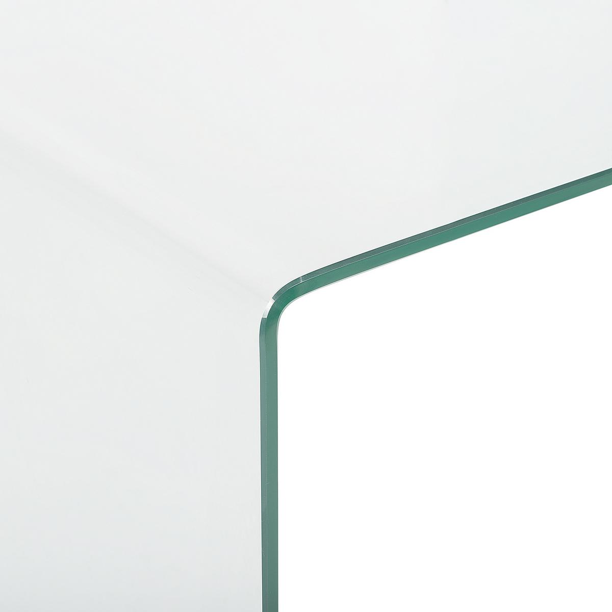KONSOLENTISCH Glas transparent 90/30/75 cm Kendall - Transparent, Glas (30/90/75cm) - Beliani