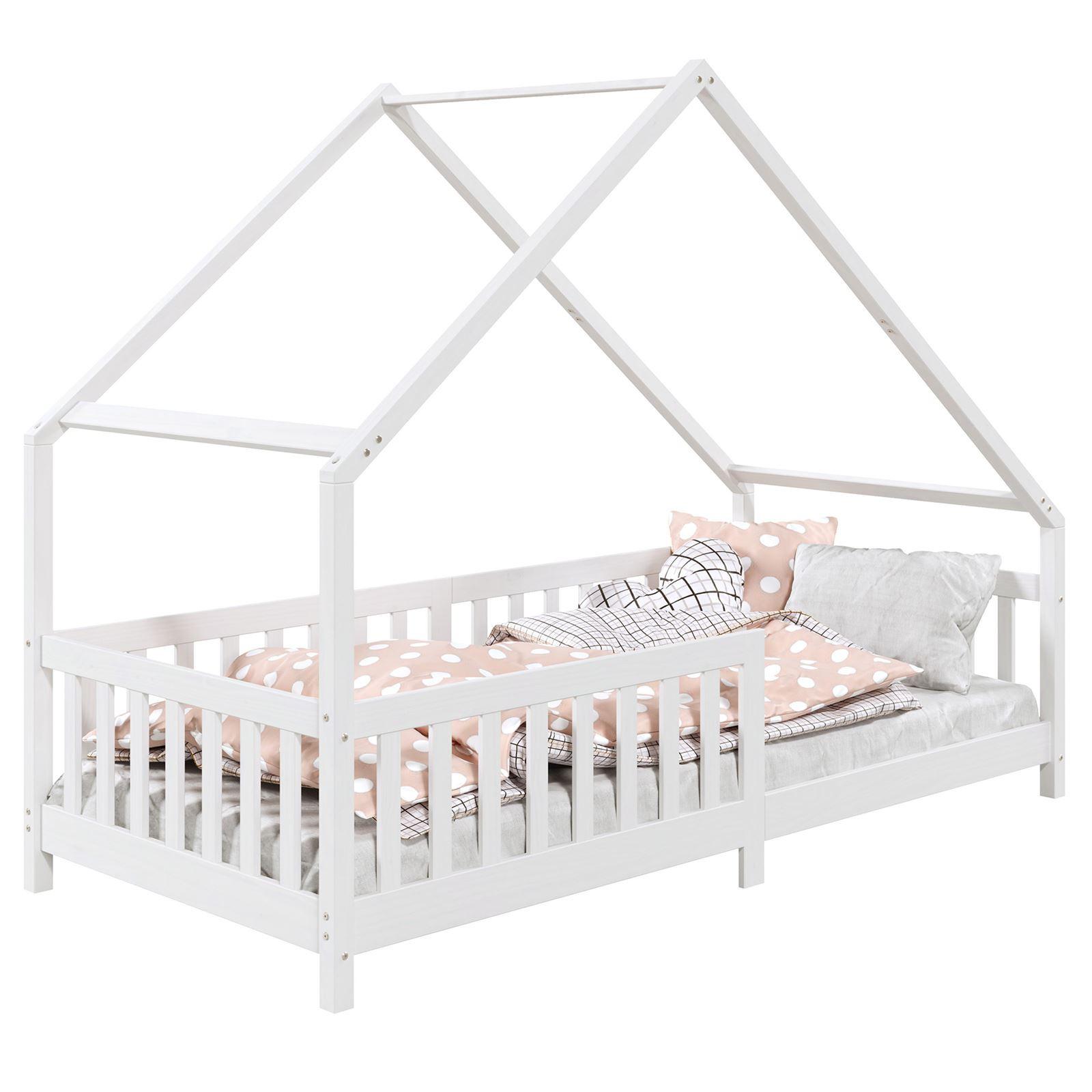 HAUSBETT CORA 90X200 CM - Weiß, Holz (96/158/206cm) - IDIMEX