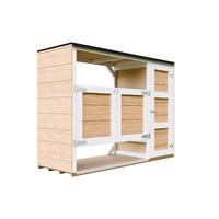 MÜLLTONNENBOX 2er 240L, M981A-HARVEST HONEY, aus wetterfestem LP Smartside Holz - Honig, Holz (217/159/75cm) - Timbela