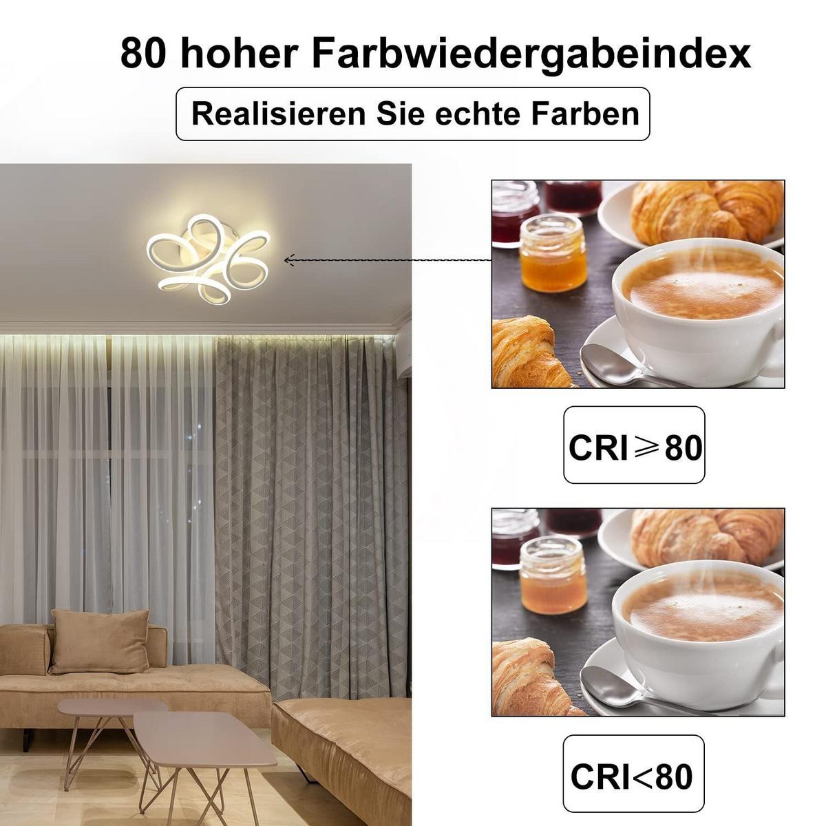 LED-DECKENLEUCHTE Rabenwacht 22.5/8.5/25 cm - Weiß, Metall (25/22.5/8.5cm) - ZMH