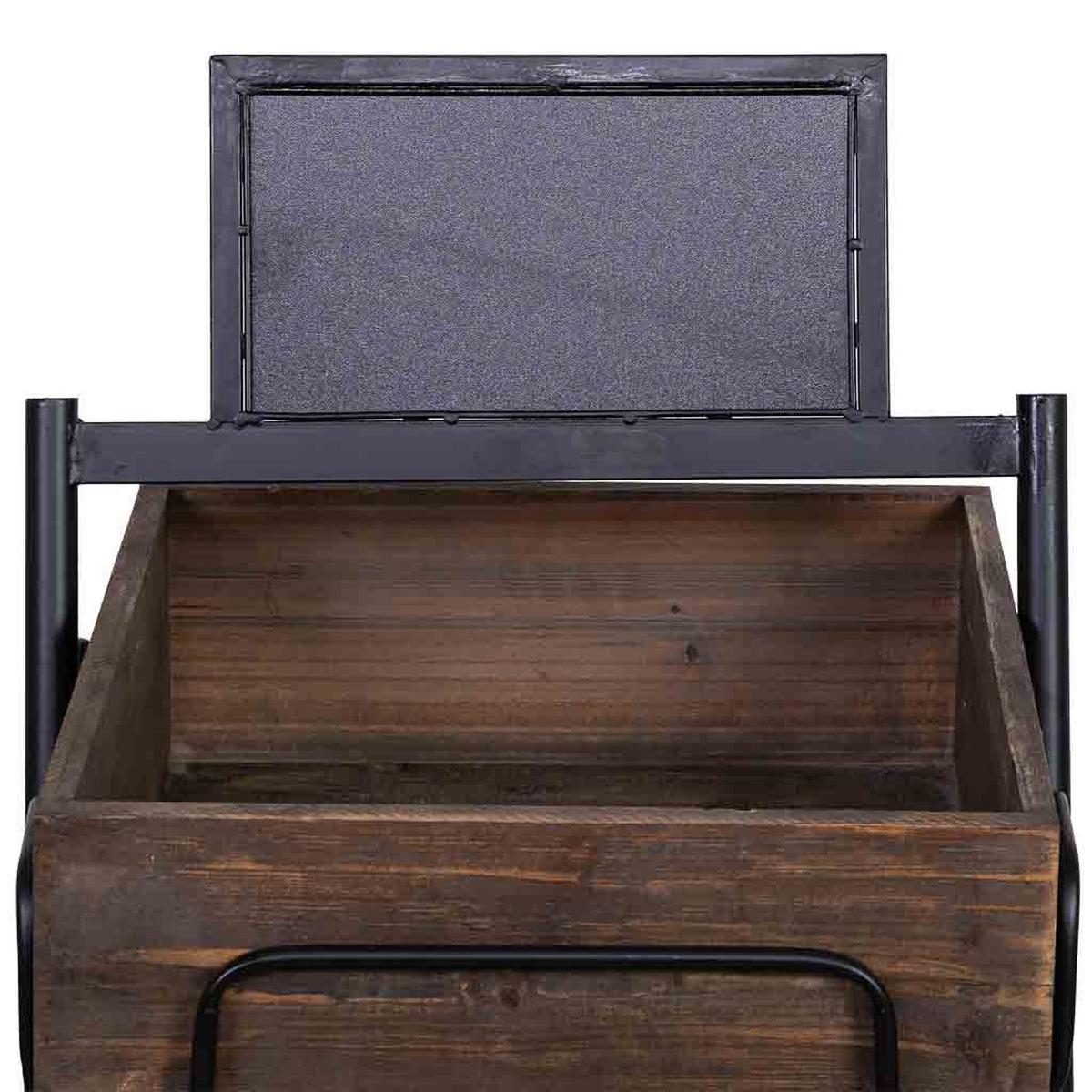 REGALE aus holz und metall 50x48x168 cm - Braun, Holz (50/168/48cm) - Wanderlust