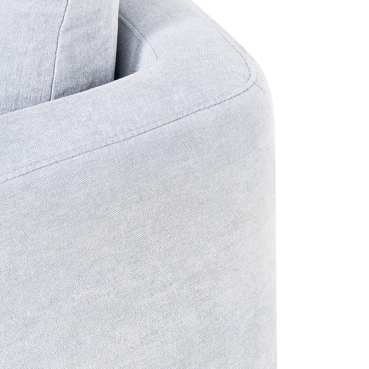 2-SITZER-SOFA Chenillegewebe Hellblau Gimo - Hellbraun, Textil (149/83/80cm) - Beliani