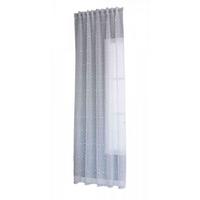 GARDINE LEINEN HxB 245x145 cm Natur Pompom - Weiß, Textil (145/245cm) - Gardinenbox