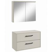 BADMÖBEL-SET Florence 2 Teile Cashmere - 80 x 46 x 46 cm - Kaschmir, Holz (80/46/46cm) - Badplaats