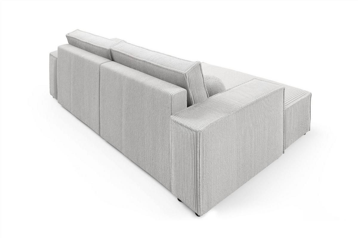 ECKSOFA Corunia Xs - Grün, Holzwerkstoff/Textil (255/148cm) - Fun Möbel