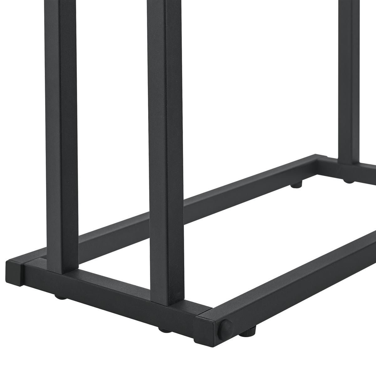 HANDTUCHSTÄNDER Omalo - Schwarz, Metall (48/78/24cm) - [en.casa]
