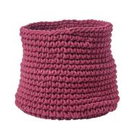 AUFBEWAHRUNGSKORB Baumwolle 42/37 cm - Bordeaux, Textil (42/42/37cm) - Homescapes