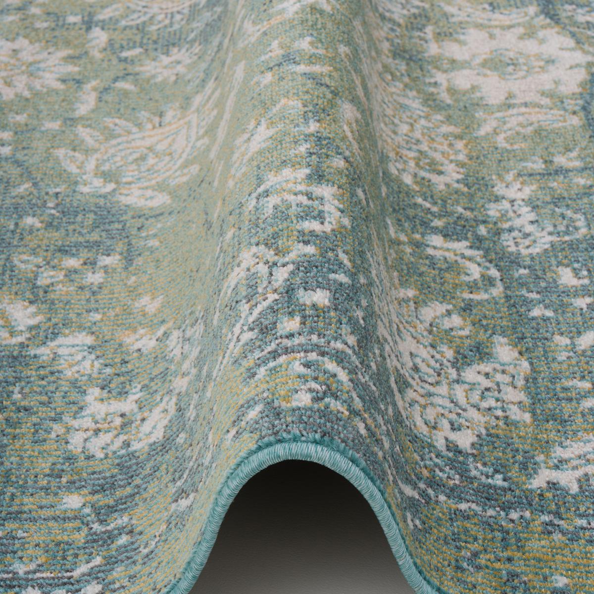 INDOOR OUTDOOR TEPPICH LAGOS VINTAGE - Petrol, Textil (140/200cm) - Pergamon