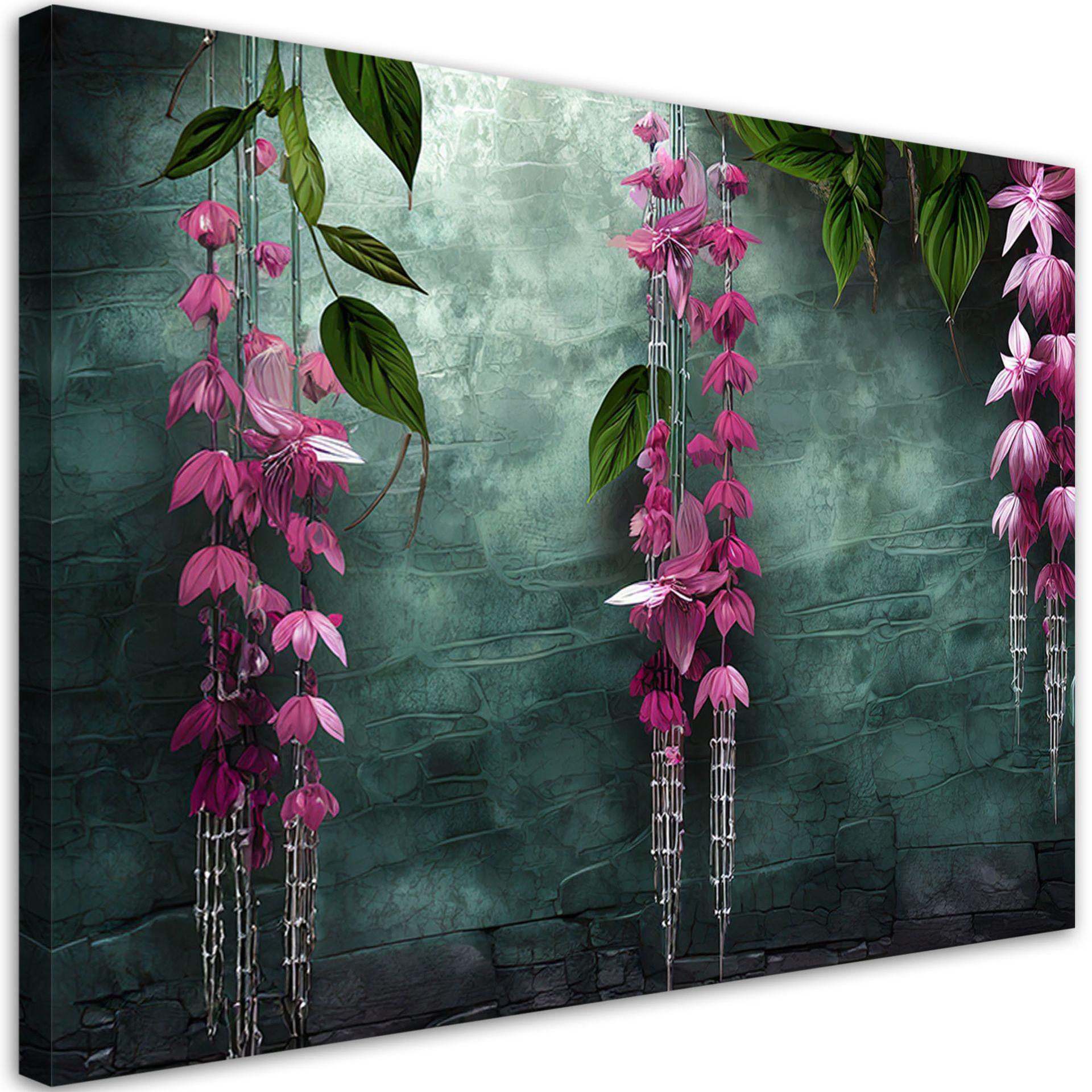 KUNSTDRUCK Grün 60/40 cm - Grün, Textil (60/40cm) - KUNSTLOFT