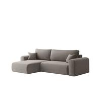 ECKSOFA Flora In Poso - Grau, Holzwerkstoff/Textil (145/272cm) - Fun Möbel